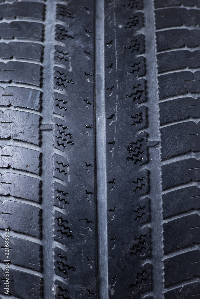 Fototapeta premium Old, used tyres