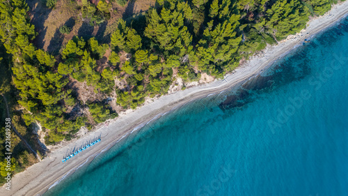 Kriopigi beach. Kassandra of Halkidiki peninsula, Greece