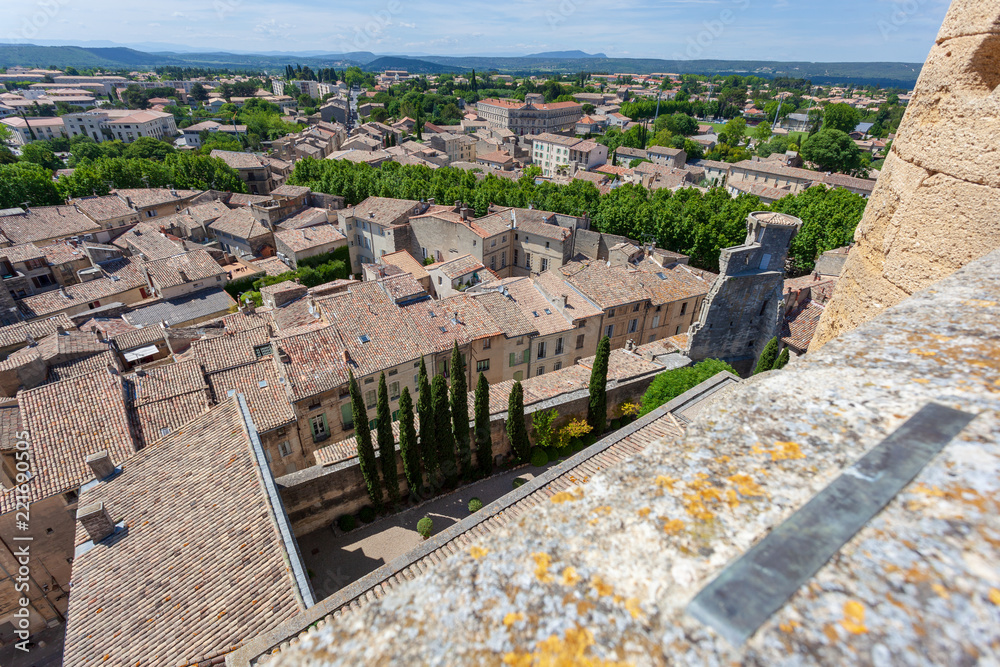 Vue dans village dans les Cévennes