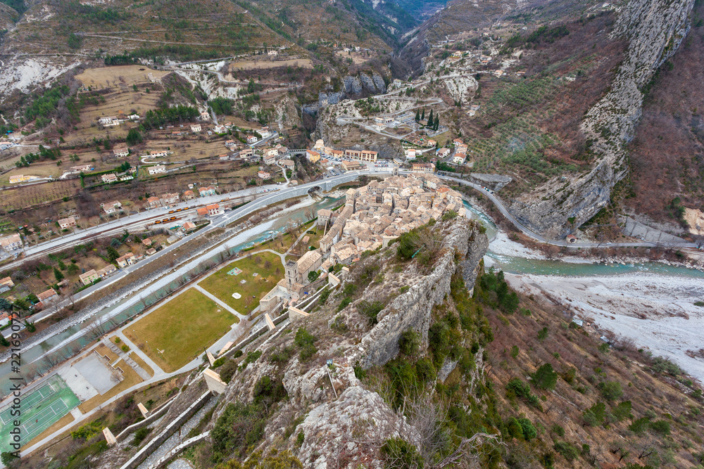 vue d'Entreveau dans les Alpes Maritimes