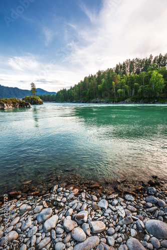 The River Katun. Mountain Altai, Southern Siberia, Russia photo