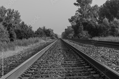 Railway Tracks b&w