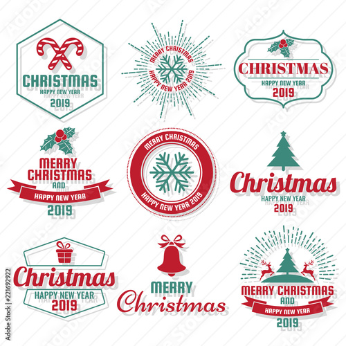 Christmas Vector Logo for banner