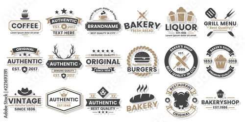 Vintage Retro Vector Logo for banner