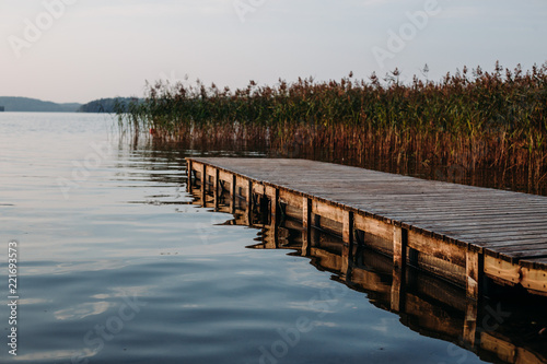 View of the beautiful lake