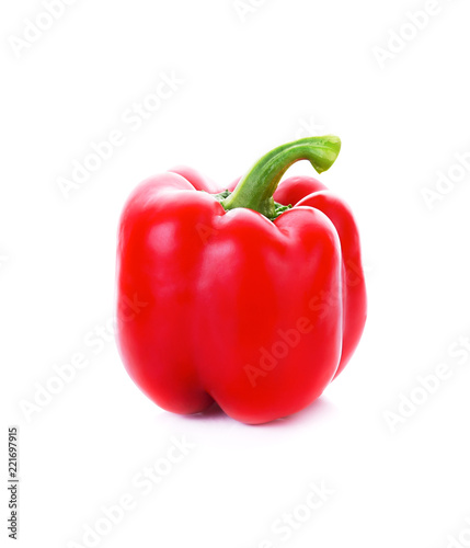 rad pepper isolated on a white background