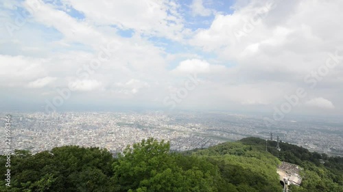 Sapporo City view , seen from mount moiwa, Hokkaido, Japan