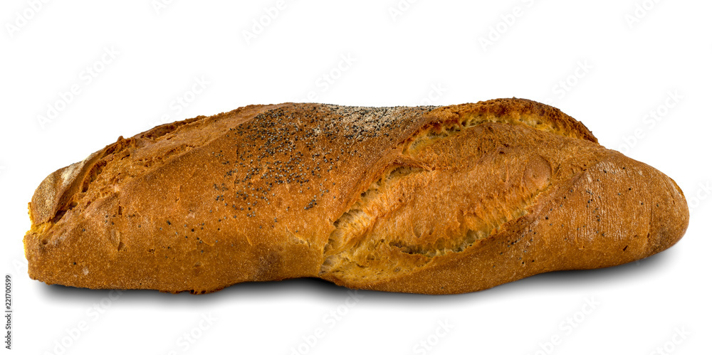 Bread isolated on white background