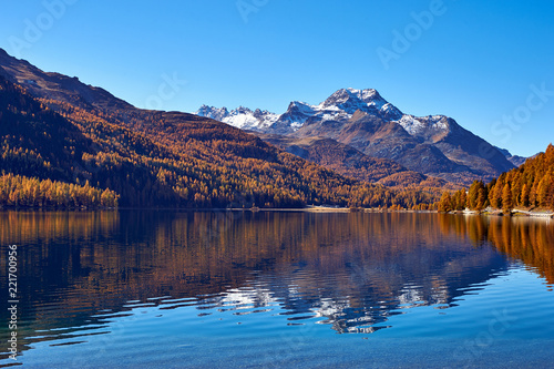 Beautiful autumn landscape in Switzerland.