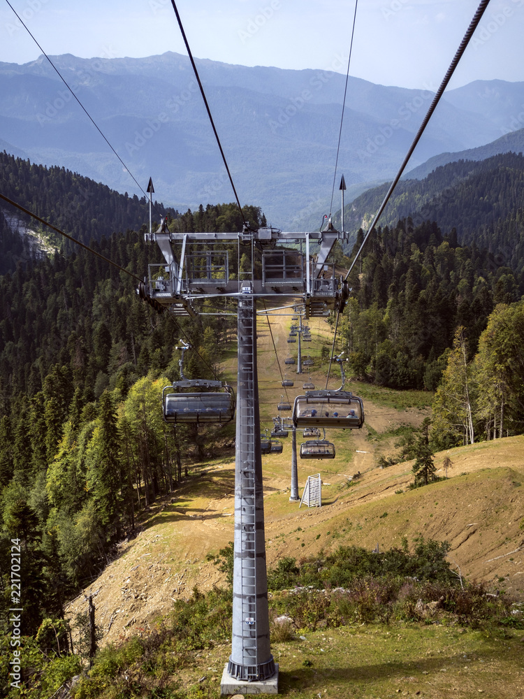 Ski lift Krasnaya Polyana Sochi