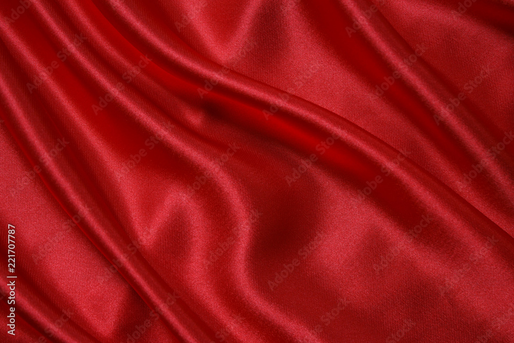 Red cloth waves background texture. Red cloth waves background texture.