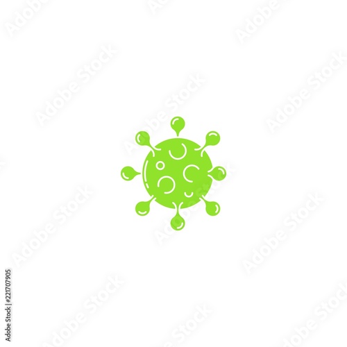 Bacteria microbe virus parasite icon