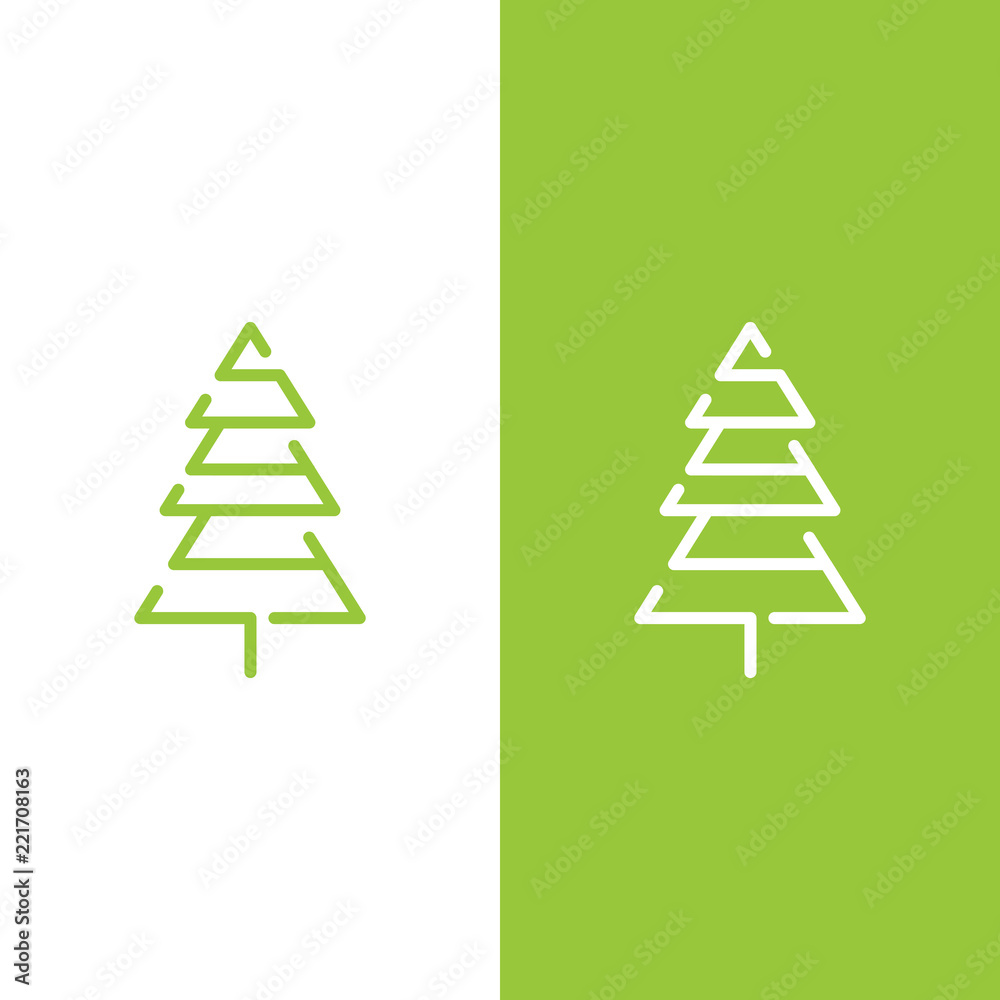 Pine tree Vector logo template Pine tree Vector logo template