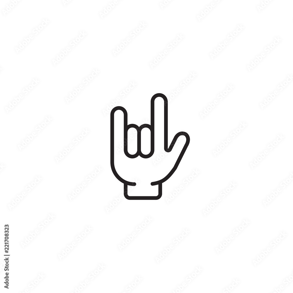 Rocker hand icon Rocker hand icon