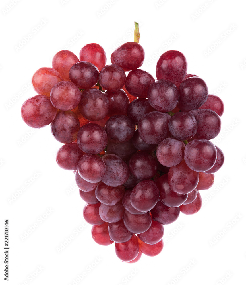 Ripe red grape isolated on white background Ripe red grape isolated on white background