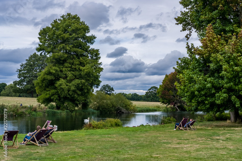 People relaxing photo