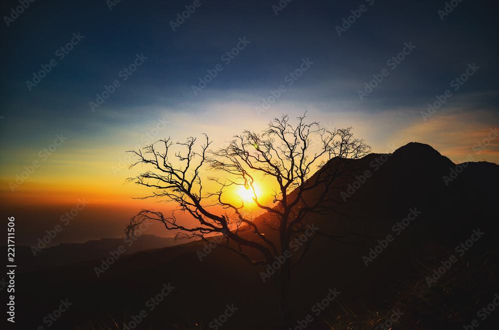 Fototapeta premium Mountain Sunset