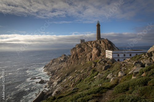 cape vilan with one of the oldest lighthouses on the coast of death (costa de morte) in galicia, spain © Lunghammer