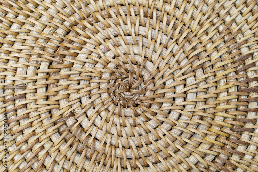 Fototapeta premium Tekstury abstrakcyjny szczegół od rattanowej pracy od bali torby rocznika stylu sztuki.