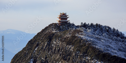 Bilde på lerret Emeishan, Mount Emei, Sichuan Province China