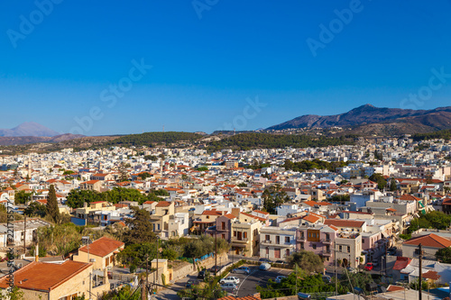 View of Rethymno from walls of Fortezza of Rethymno, Crete island, Greece © umike_foto
