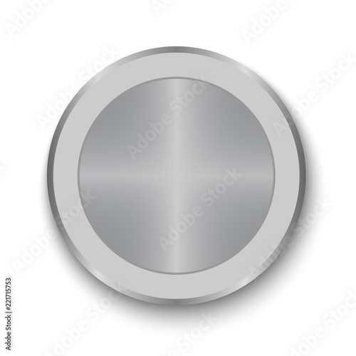  Realistic Metal Button