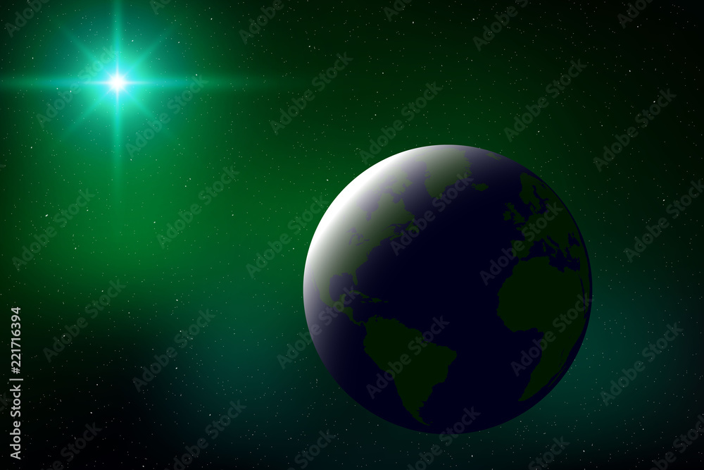 Fototapeta premium Realistic space background
