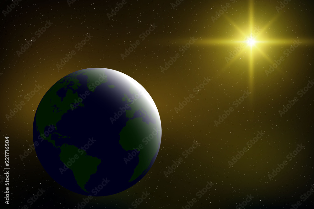 Fototapeta premium Realistic space background