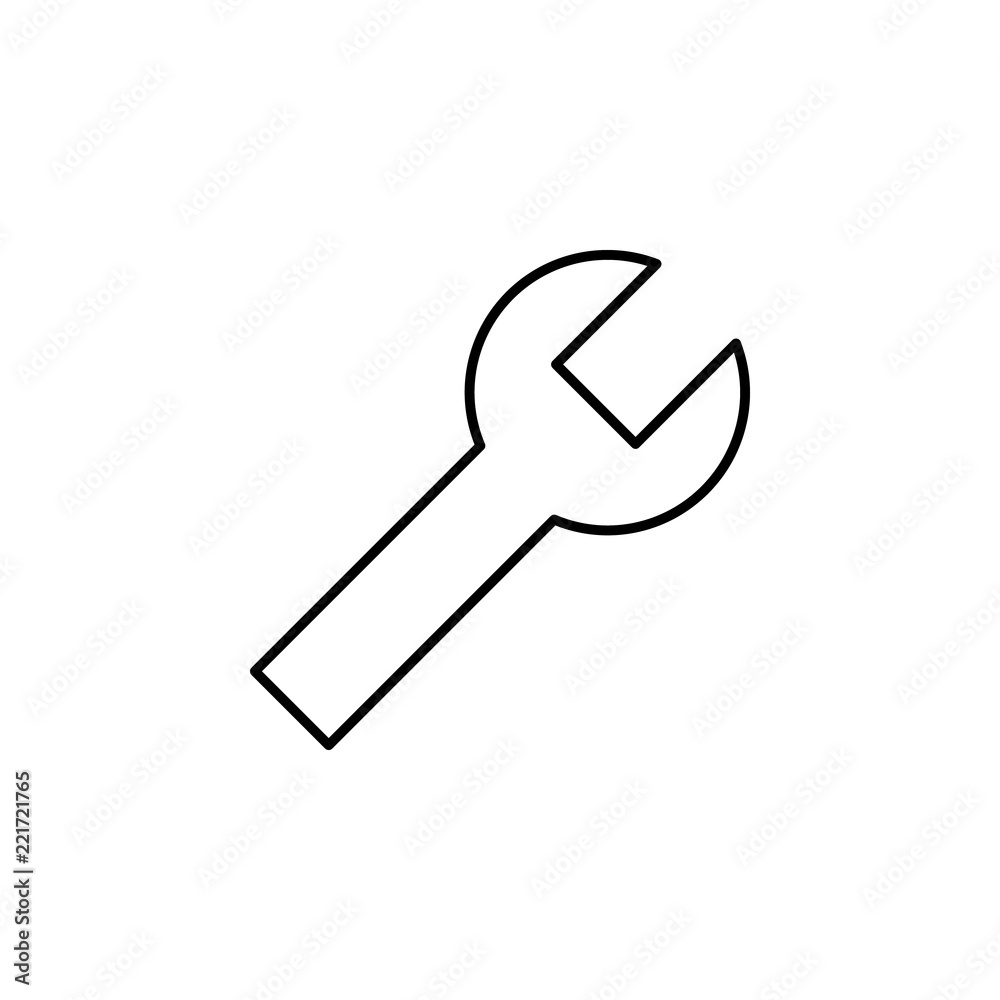 wrench icon. Element of business icon for mobile concept and web apps. Thin line wrench icon can be used for web and mobile wrench icon. Element of business icon for mobile concept and web apps. Thin line wrench icon can be used for web and mobile