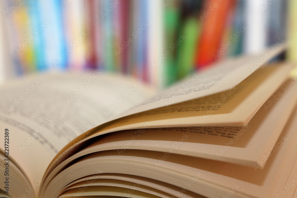 Naklejka premium Aufgeschlagenes Buch 