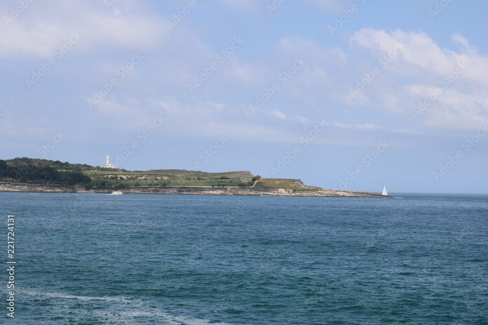 Sea and rocks in the sea Cantabrico Santander Spain Sea and rocks in the sea Cantabrico Santander Spain