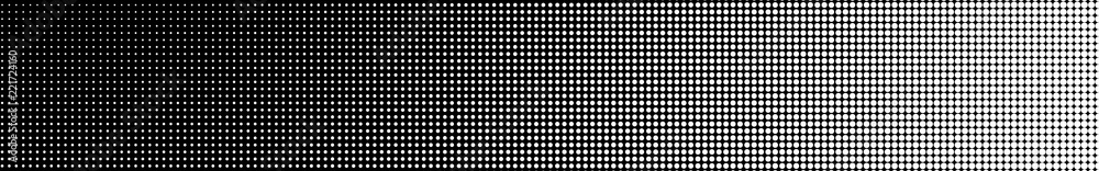 Abstract halftone gradient horizontal banner in black and white colors Abstract halftone gradient horizontal banner in black and white colors