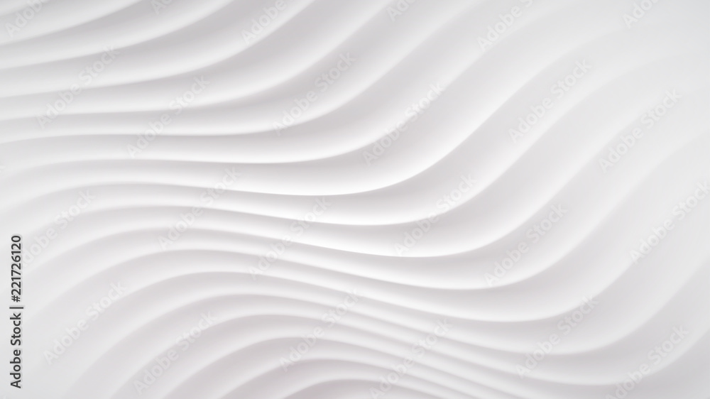 Abstract background with wavy lines in white colors