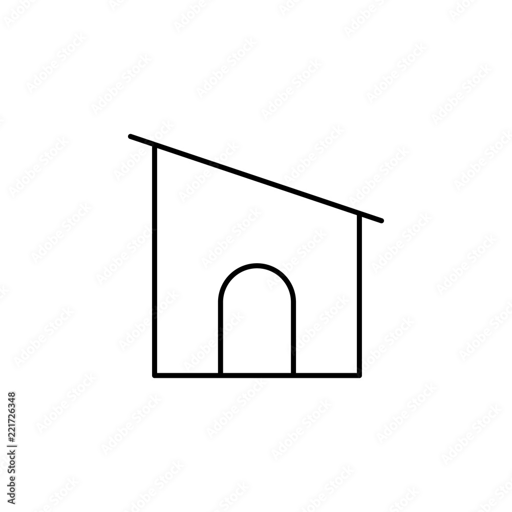 apartment icon. Element of building and landmark outline icon for mobile concept and web apps. Thin line apartment icon can be used for web and mobile