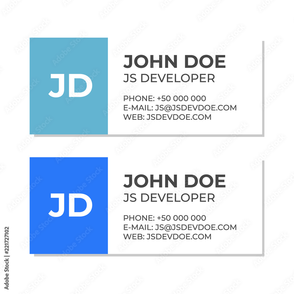 Business e-mail signature template. Email contact vector template