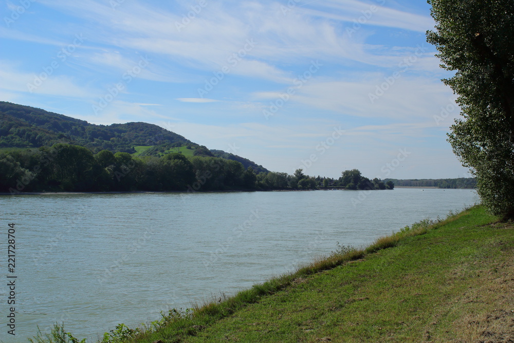 Donau bei Wien in Österreich