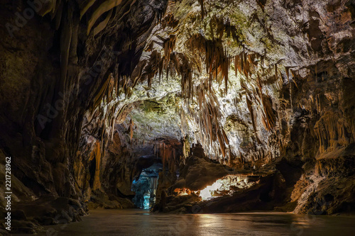 Postojna cave, one of its top tourism sites in Slovenia.