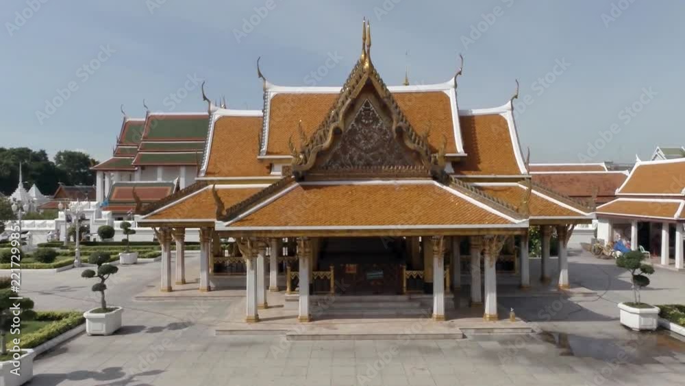 Aerial view of Loha Prasat Temple. Bangkok, Thailand. Aerial view of Loha Prasat Temple. Bangkok, Thailand.