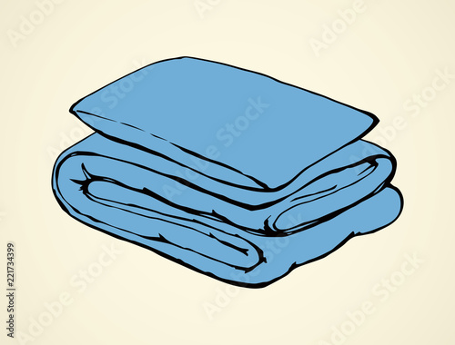 Blanket. Vector drawing