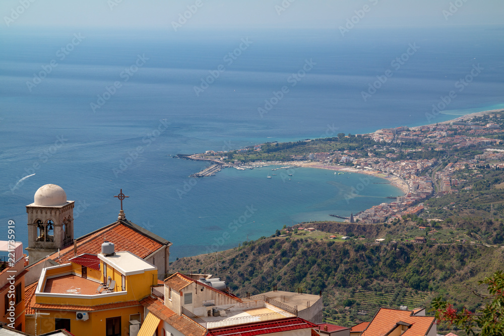 View on the bay from Castelmola