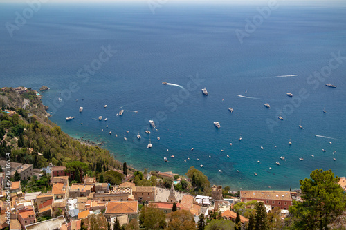View of the sea from Taormina castle