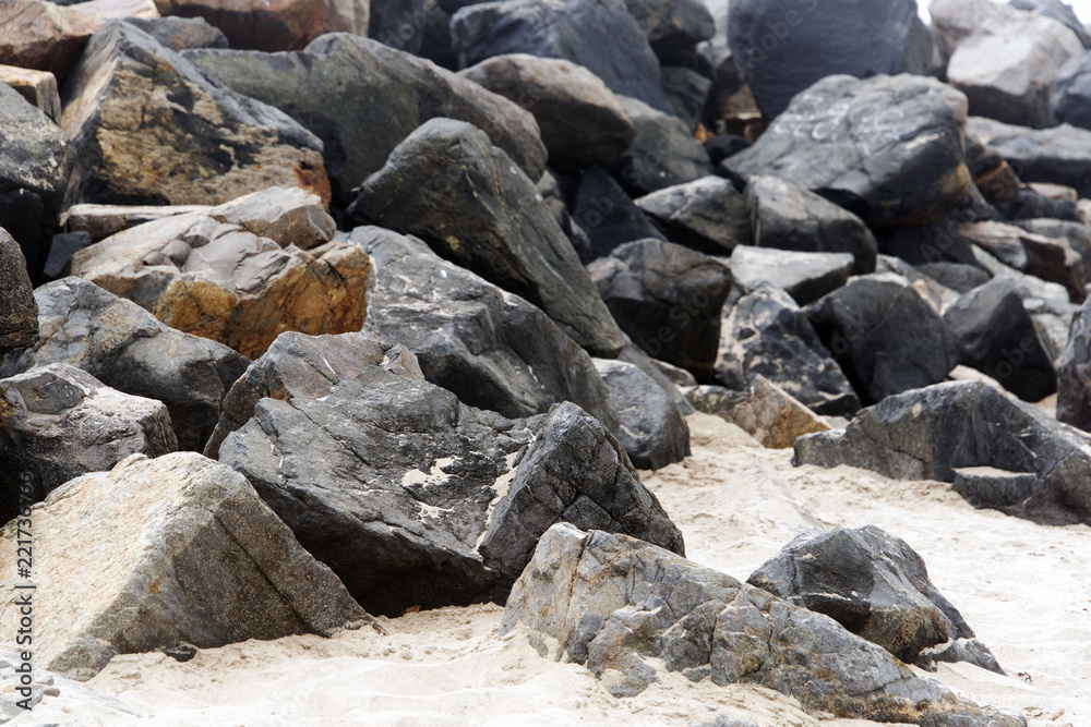 Obraz premium A view of huge and big rocks in Los Angeles, California that can be used for backgrounds or wallpapers