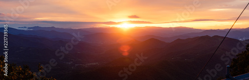 Wallpaper Mural Appalachian Sunset Panoramic View