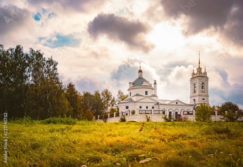 Church in Konstantinovo  Moscow region  Russia