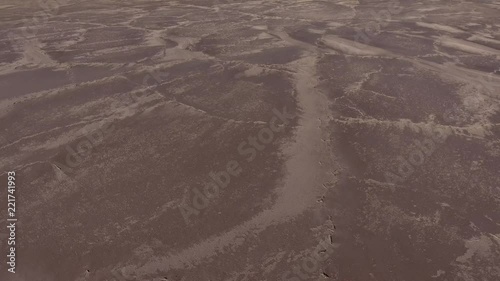 desert, top view, salt marsh, dry sea,