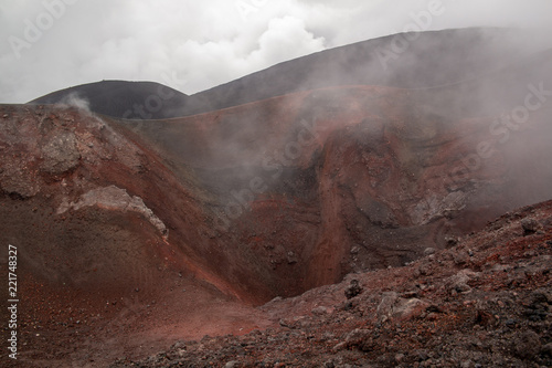 Etna vuclano lanscape crater sicily