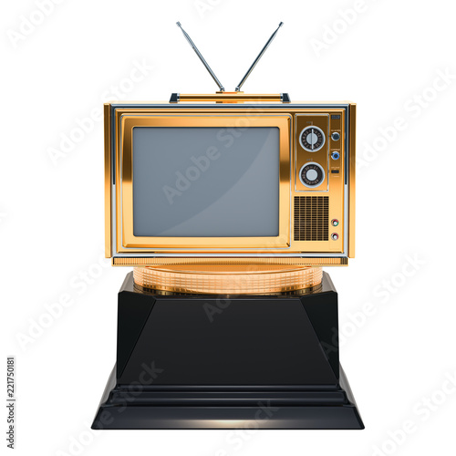 TV award concept. 3D rendering photo