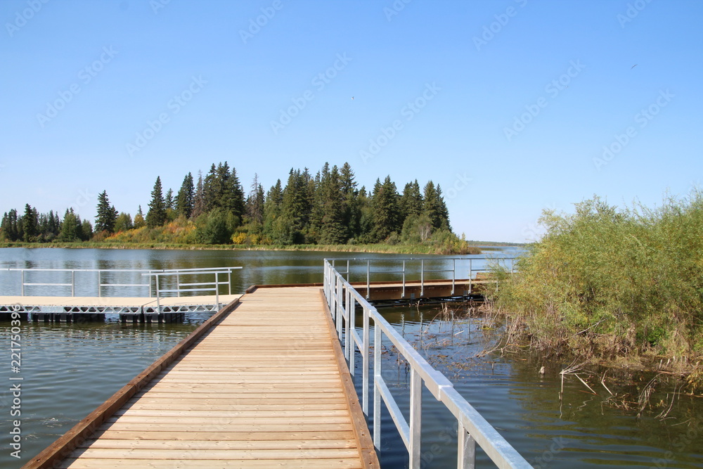 Walking On The New Boardwalk, Elk Island National Park, Alberta