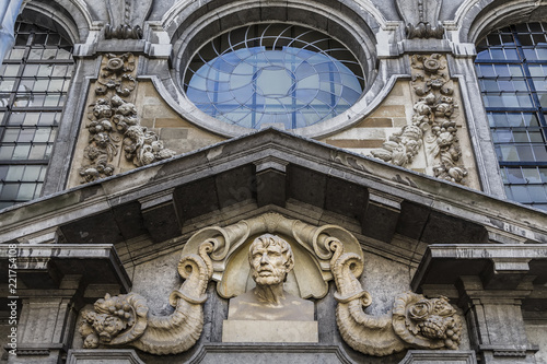 Fragment of the facade of the house of Rubens