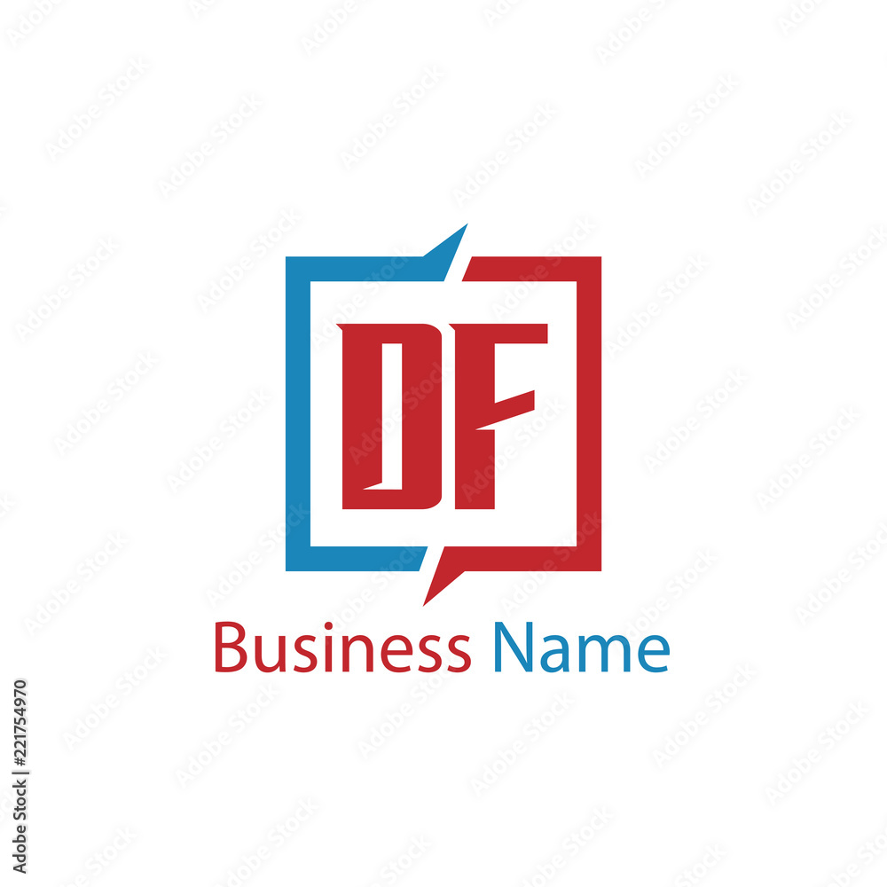 Initial Letter DF Logo Template Design Initial Letter DF Logo Template Design
